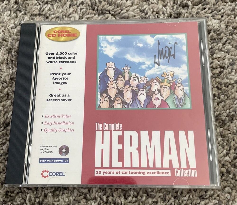 The Complete Herman Collection Corel CD Home PC 1995 Windows 95 Cartoon